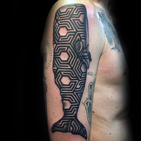 100 Whale Tattoo Designs For Men - Cool Behemoths Of The Sea