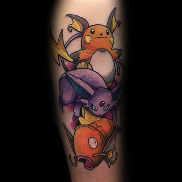 Amazing Mens Pokemon Magikarp Tattoo Designs