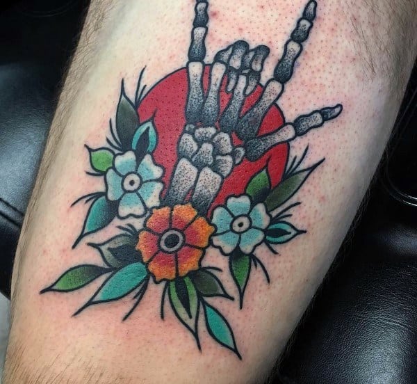 i love you handwriting tattoo on back with flowerTikTok Search