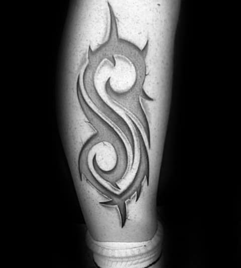 Slipknot logo by Robyn Emlen at Two Birds Tattoo Seattle WA  rtattoos
