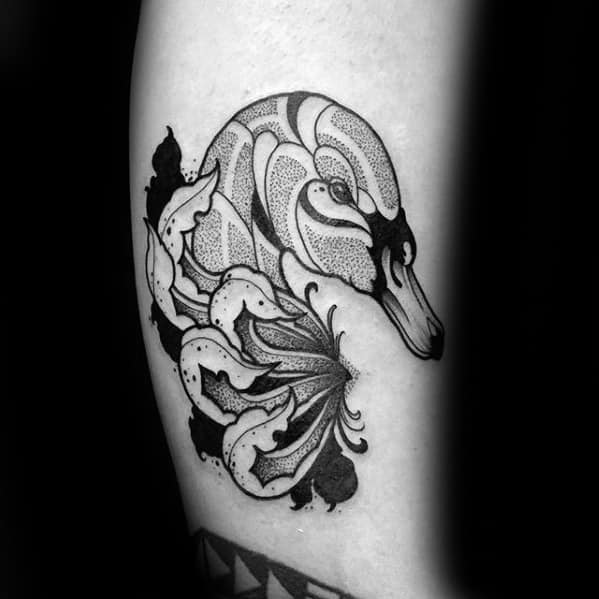 50 Swan Tattoo Designs For Men - Bird Ink Ideas