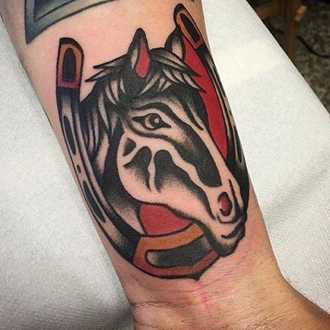 Amazing Mens Traditional Horse Tattoo Designs
