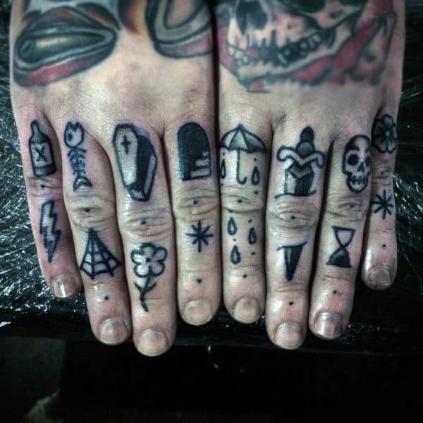 Top 100 Best Knuckle Tattoos For Men - A Fist Full Of Ideas