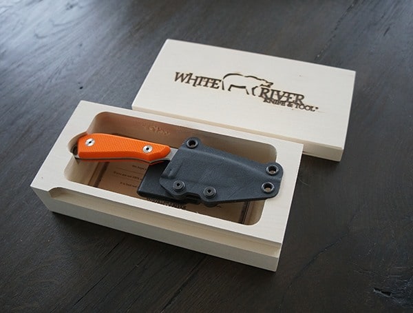 American Made Knives White River Knife And Tool M1 Backpacker Pro In Wood Box