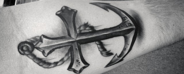40 Anchor Cross Tattoo Designs for Men