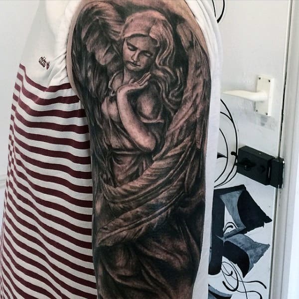 Angel Tattoos Arm Sleeve For Men