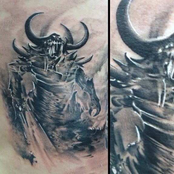 Angel Vs Demon Tattoos For Men