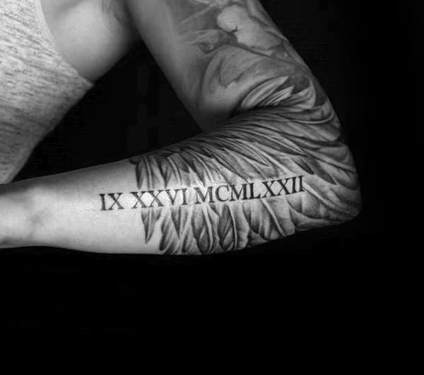 Share more than 72 forearm tattoos roman numerals best - in.cdgdbentre