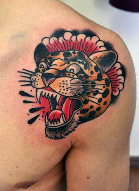 traditionaltattoo leopardtattoo leopard leopardprint cheetah  cheetahtattoo crawlingpanther crawlingleopard  Leopard tattoos Jaguar  tattoo Cheetah tattoo