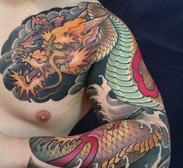 Zoro and Kaido AmazingArt  Tatuagem de dragão Tatuagens de anime  Tatuagem de templo japonês