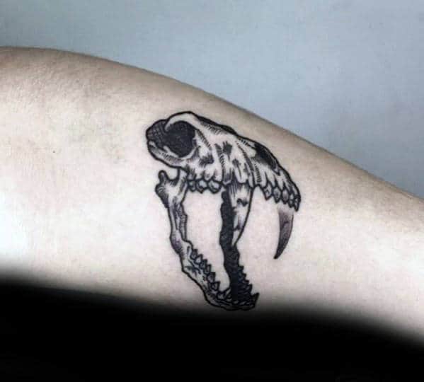 Animal Skull Guys Small Forearm Tattoo