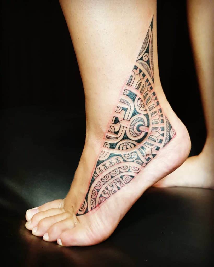 tribal tattoos on ankle