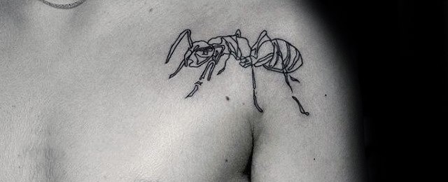 50 Ant Tattoo Designs For Men - Insect Ink Ideas