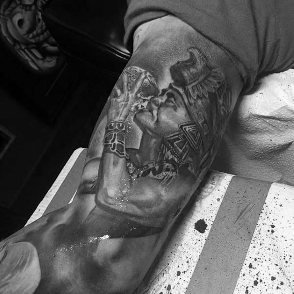 Arm 3d Epic Tattoo Design On Man
