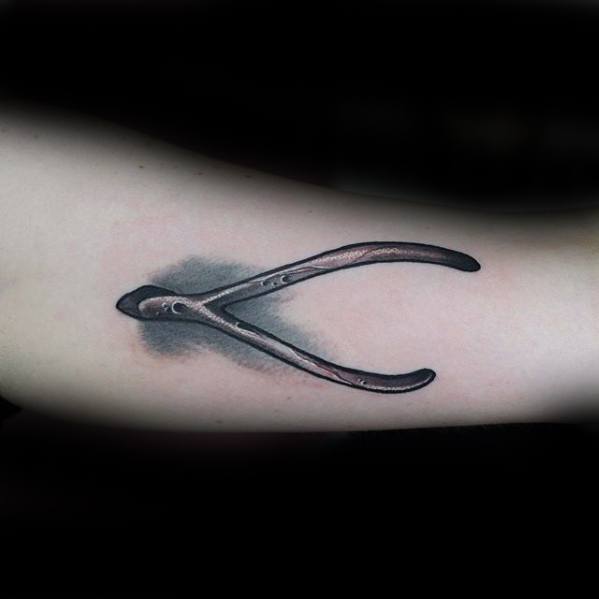 Arm 3d Wishbone Male Tattoos