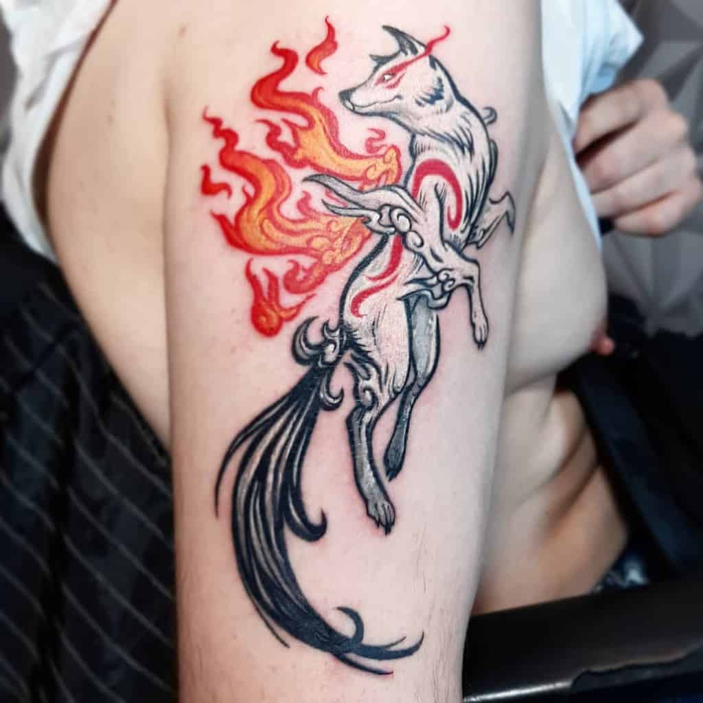 arm Japanese Wolf Tattoos jojolabelette_tattoo