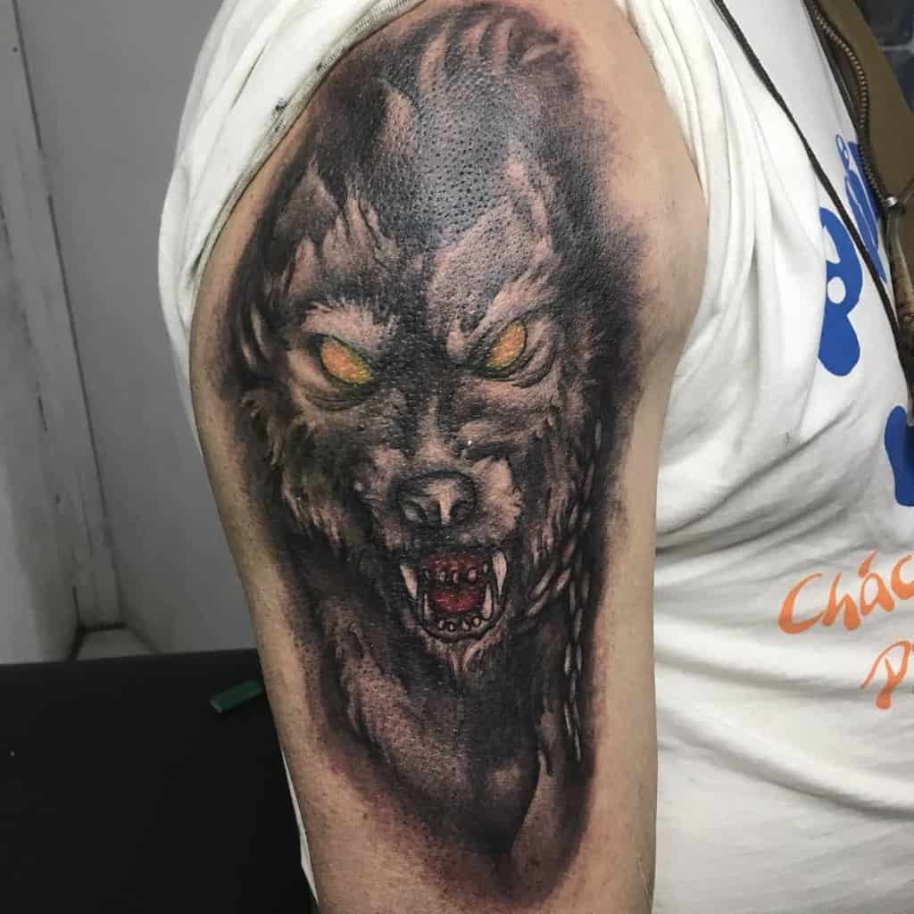 arm Norse Wolf Tattoos hompart