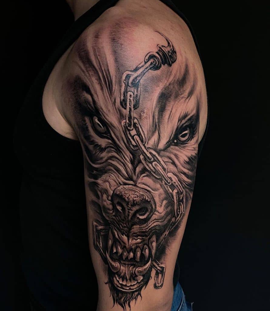 arm Norse Wolf Tattoos mrdist