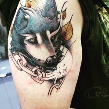 arm Norse Wolf Tattoos nico_duff