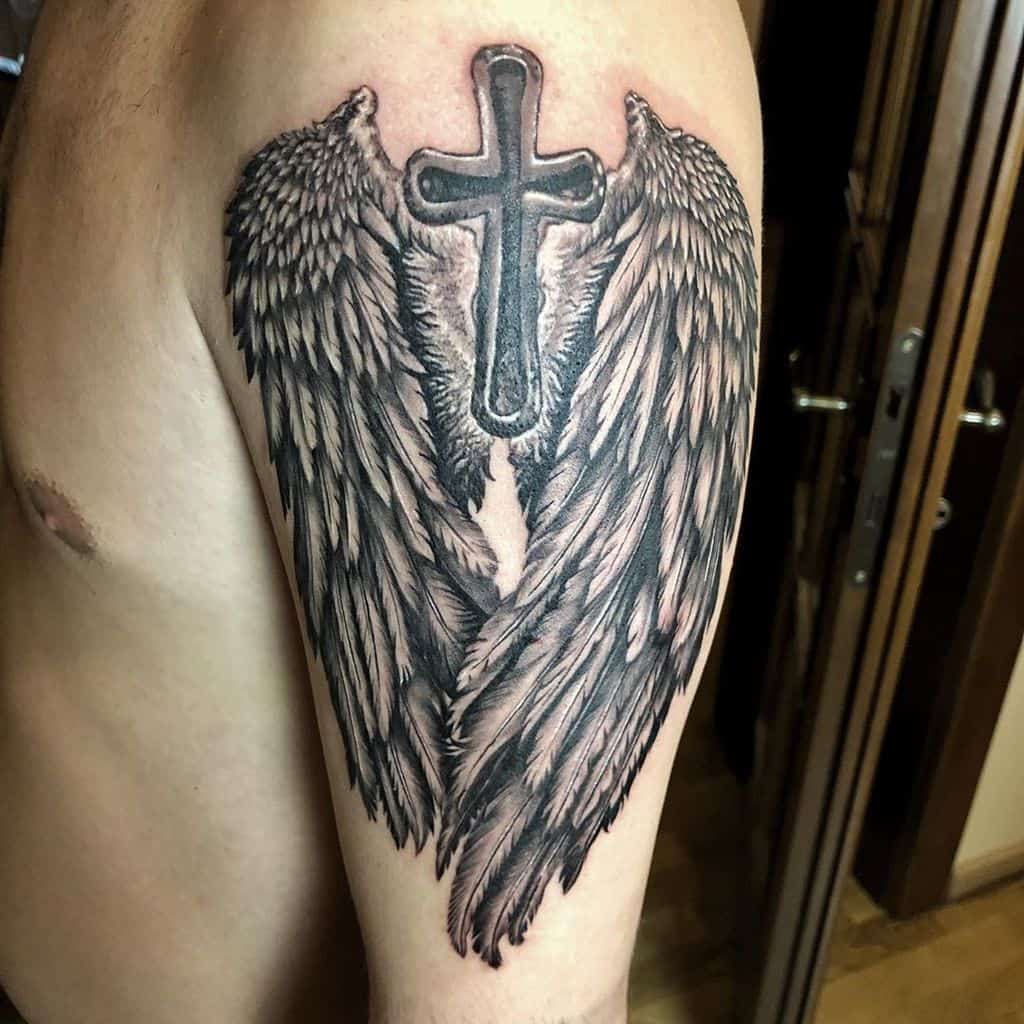 arm angel wings tattoos alexandrupopescutattoo