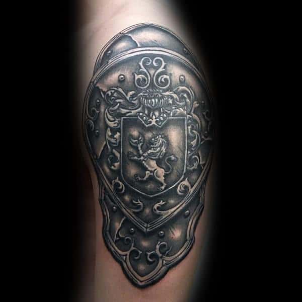Arm Armor Plate With Shield Guys Tattoos