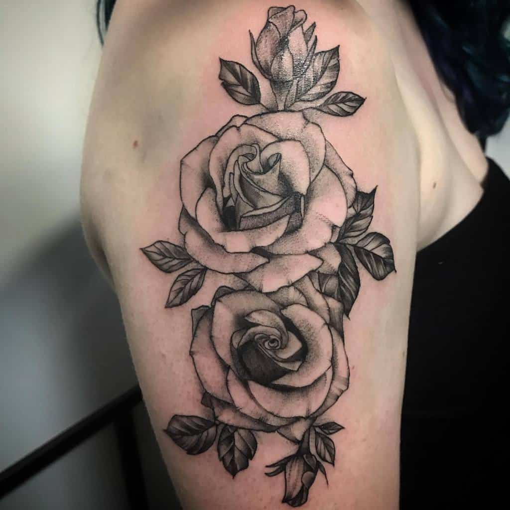 Top 61 Best Black  and White  Rose  Tattoo  Ideas 2022 