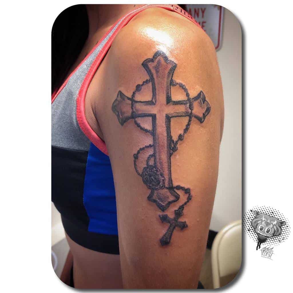arm cross tattoos for women bo.is.me