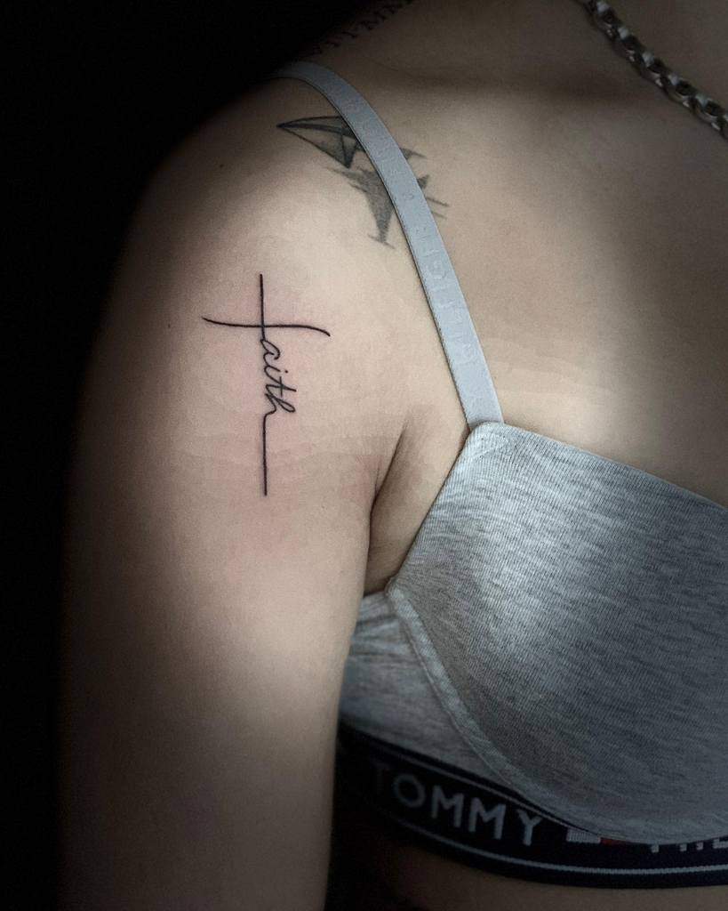 arm faith cross tattoo onyxtattooliechtenstein