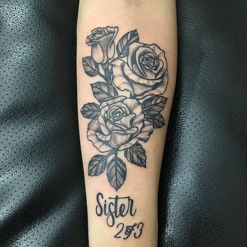 Tattoos on Vine - Sister tattoos, soft and sweet flowers.... | Facebook