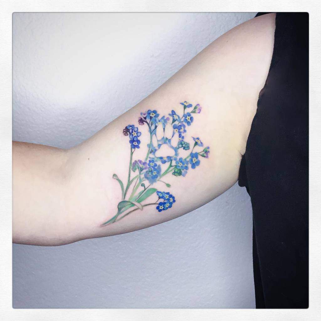 Youre Sure to Remember These ForgetMeNot Tattoos  The Tattooed Archivist