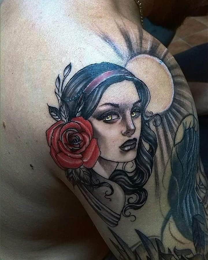 arm gypsy rose tattoos damjan.art.tattoo