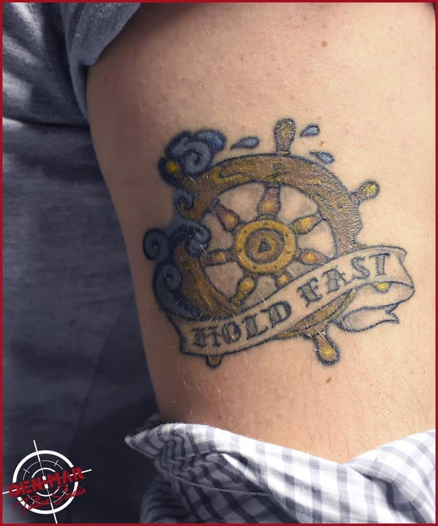 arm hold fast tattoos denimar_studio
