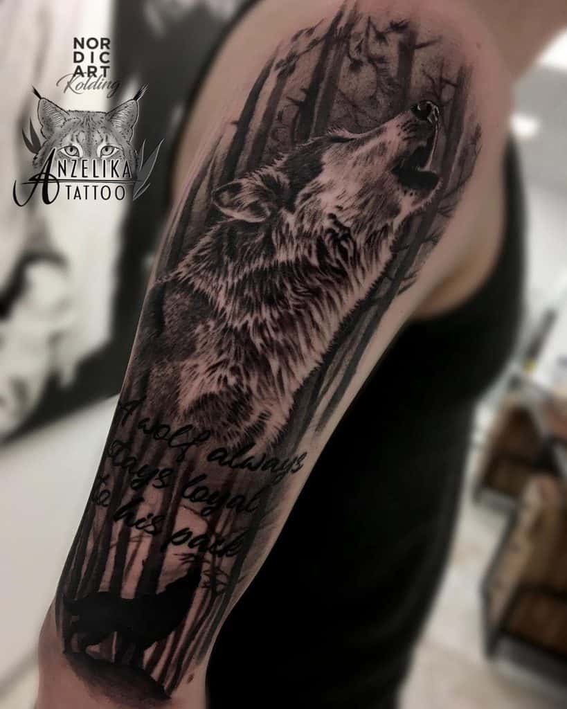 80 Superb Alpha Wolf Tattoos For Men  Tattoo Designs  TattoosBagcom