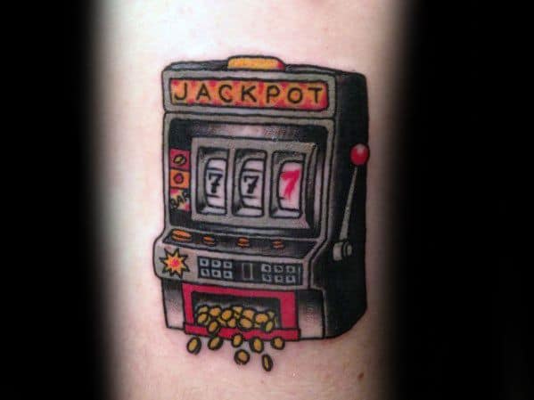 Arm Jackpot Slot Machine Tattoos For Gentlemen