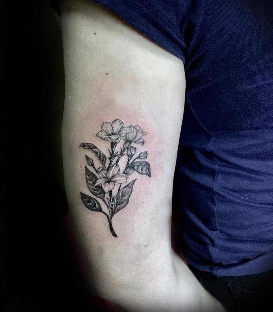 Arm Jasmine Flower Tattoos Calvin Larena