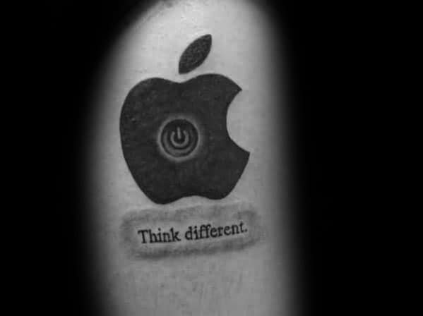 Arm Macintosh Power Symbol Tattoo Designs For Guys