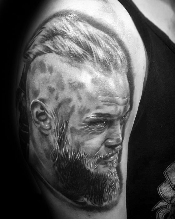 60 Ragnar Lothbrok Tattoo Designs For Men - Vikings Ink Ideas