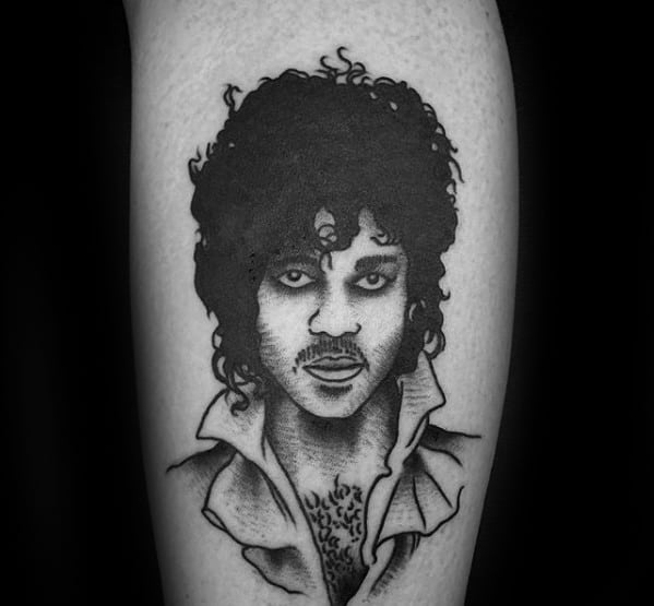 Arm Old School Traditional Guys Tattoos With Prince Design