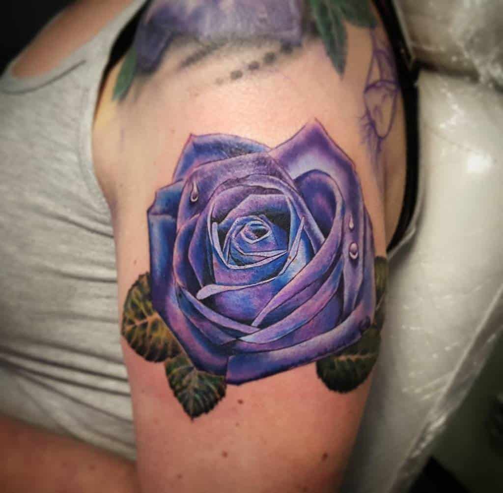 arm purple rose tattoos alexrodrigues_tattoo