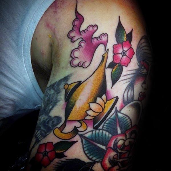 Aladins lamp tattoo  Tattoogridnet