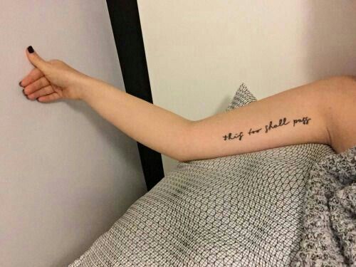 Arm Script Tattoo