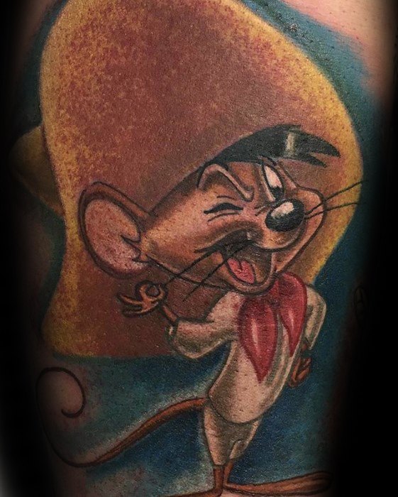 Arm Speedy Gonzales Looney Tunes Male Tattoo Designs