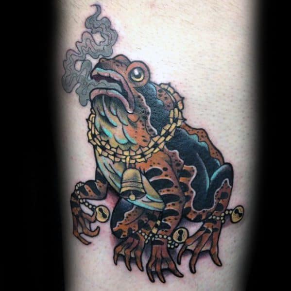 Arm Toad Tattoo Ideas On Guys