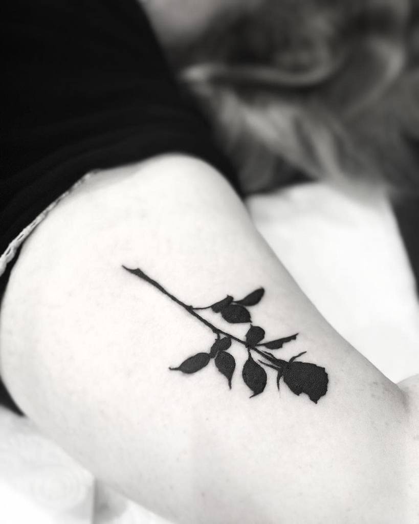 arm tribal rose tattoos charlottebergmantattoo