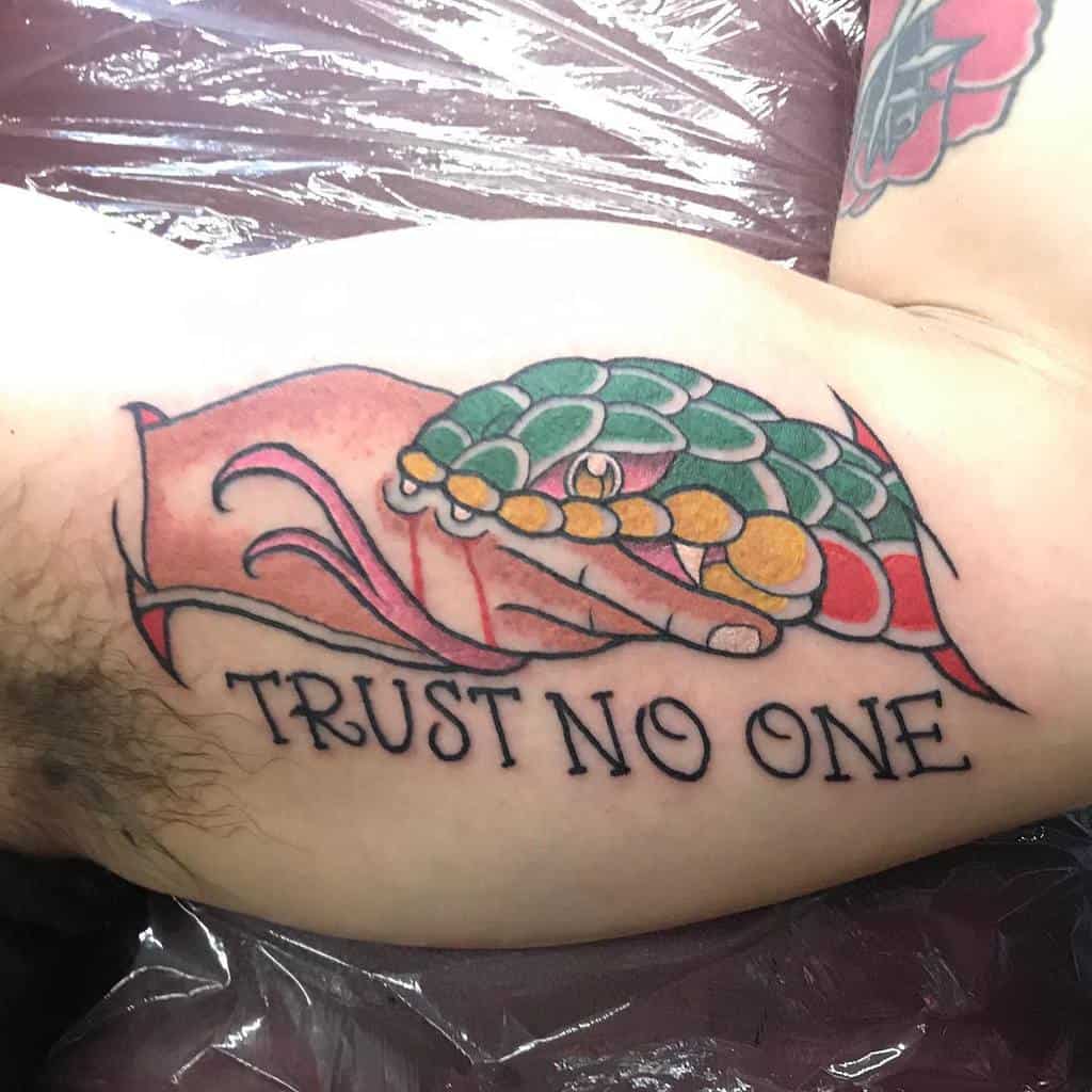 Aggregate 75 trust no one snake tattoo  ineteachers