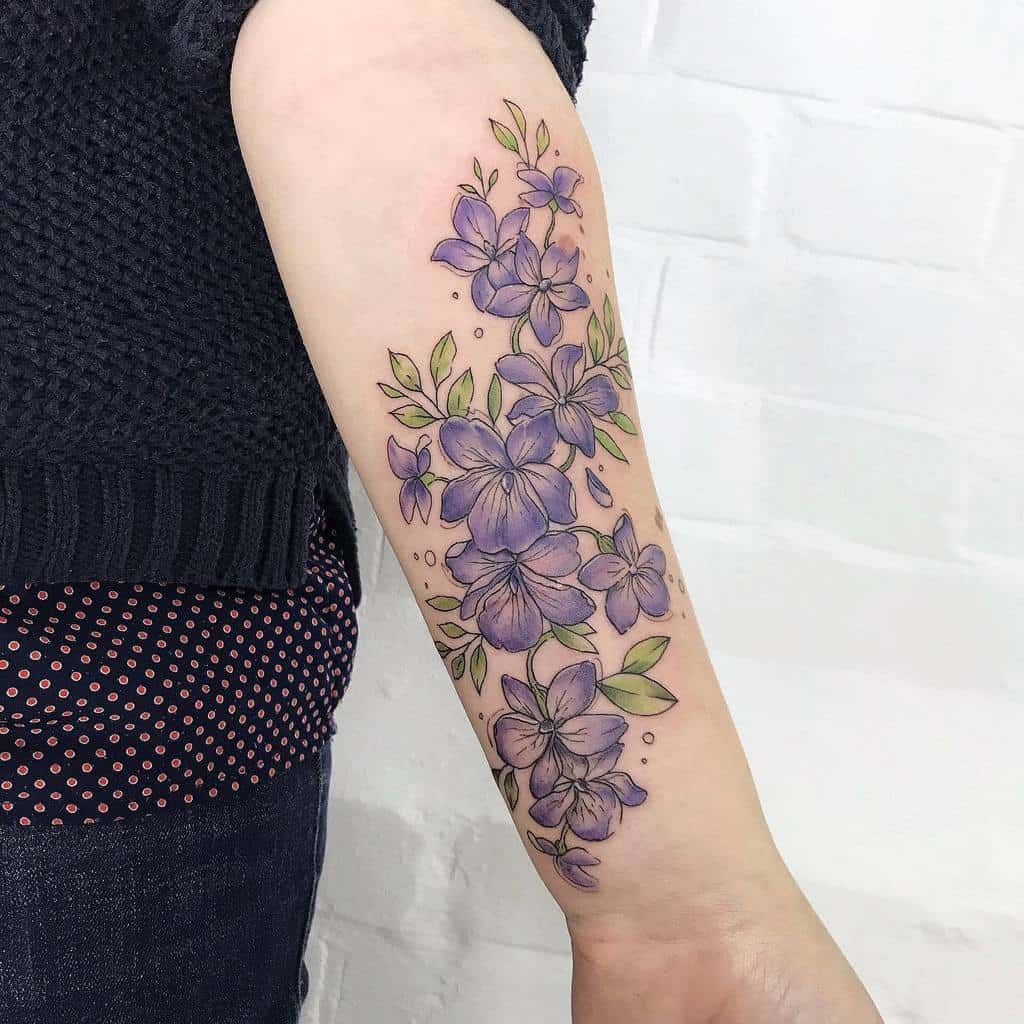 🌸 A Violet and Rose linework... - Monki Do Tattoo Studio | Facebook
