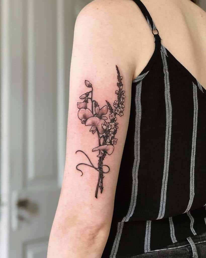 arm wildflower tattoos daughterofmars.tattoos