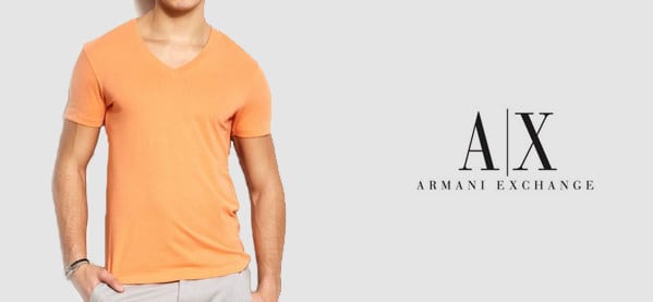 Armani Exchange V Neck T-Shirts For Men