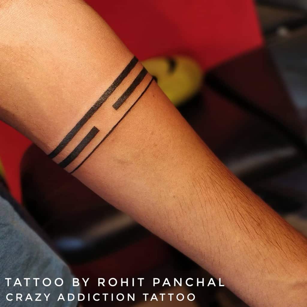 armband black arm tattoo crazy_addiction_tattooindia