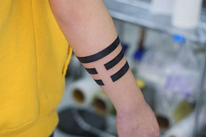 armband black arm tattoo hadam.collection